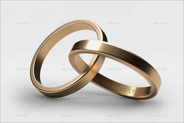 Wedding Rings Mockup Design