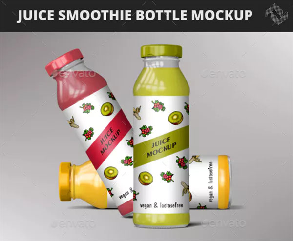 Juice Bottle Smoothie Mockups