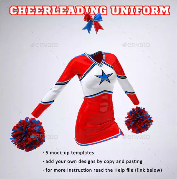 Cheerleading Uniform Mockup