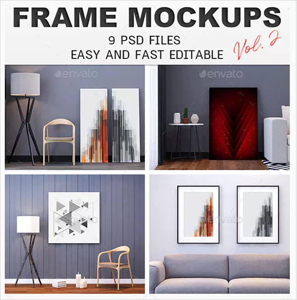 Photo Frame Mockup Design Template