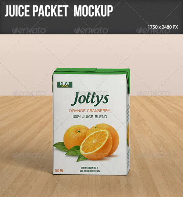 Juice Packet Mockup