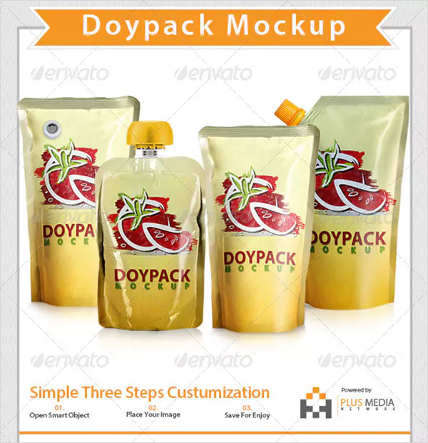 Doypack Packet Mockup