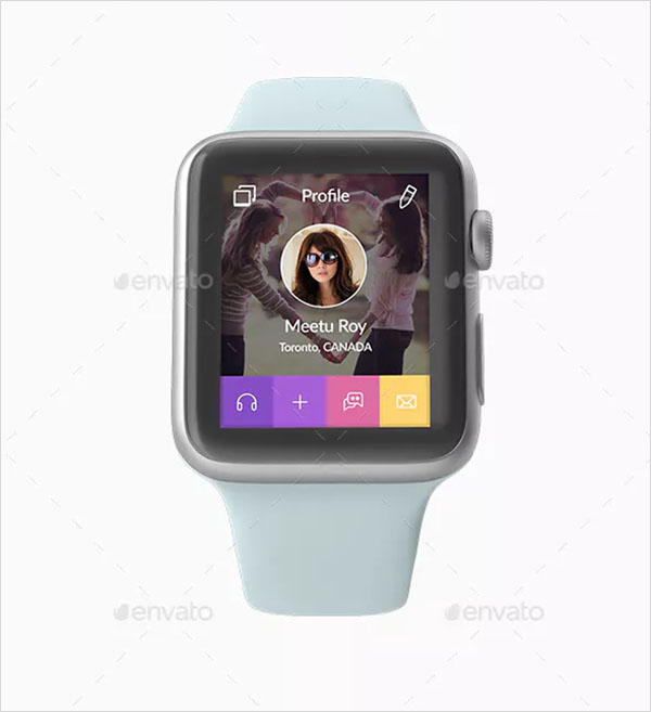 Apple Smart Watch 3D Mockup