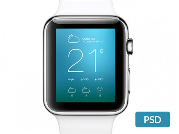 Apple Watch Free PSD Mockup Template