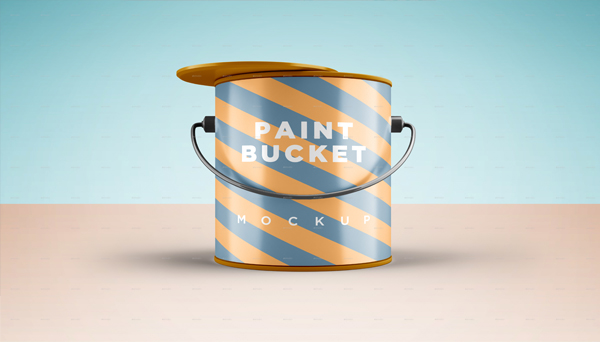 Paint Bucket Mockup for Photoshop