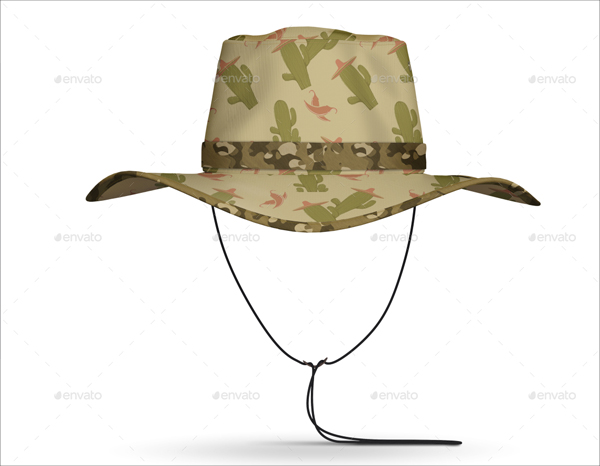 Realistic Bucket Hat Mockup