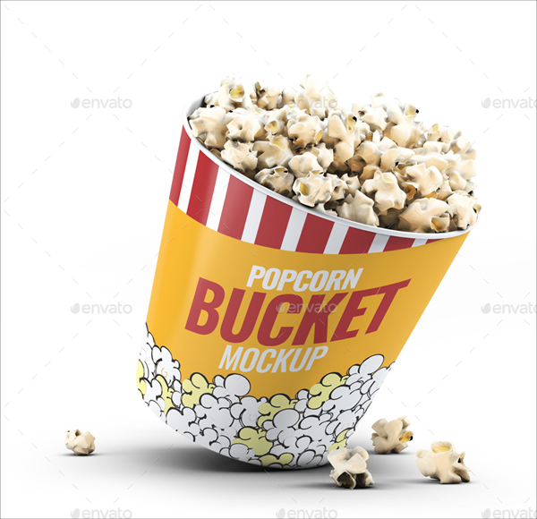 Popcorn Bucket & Cup Mock-Up