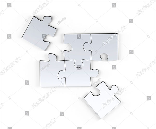 Blank Puzzle Mock-Up