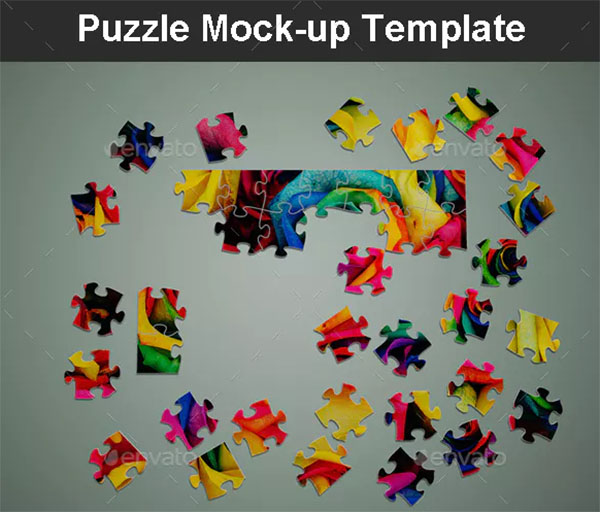 Puzzle Mock-up Template