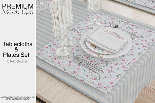 Ablecloth, Runner, Napkins & Plates