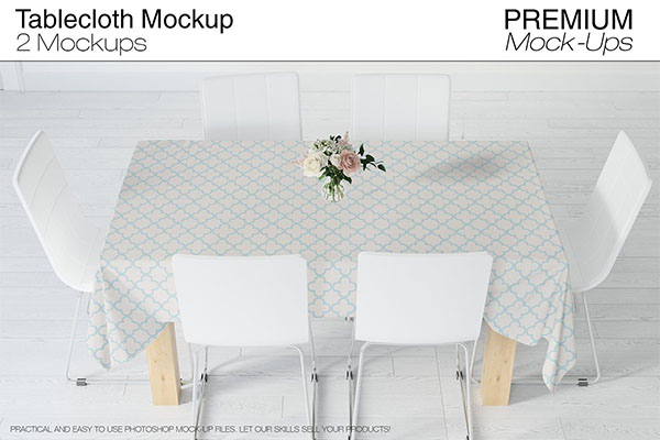 Tablecloth Mockup Set PSD Design
