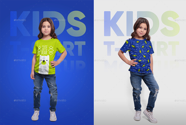 Kids T-Shirt Photoshop Mockups