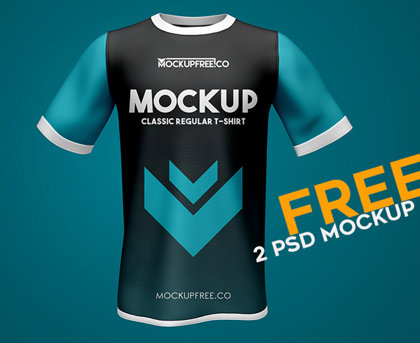 Classic Regular T-Shirt Free PSD Mockups