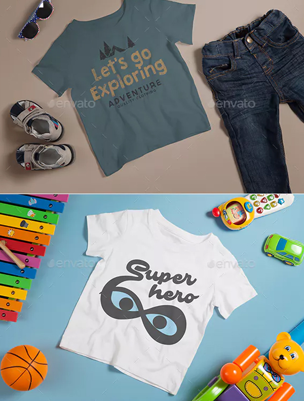 Kids Beach Club T-Shirt Mockup