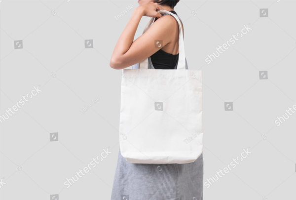 Canvas Fabric Shopping Bag Mockup
