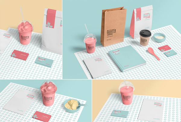 Transparent Ice Cream Cup Mockups