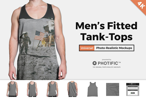 Men's Tank Top Apparel Mockups