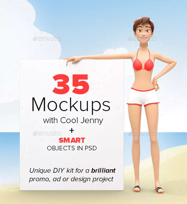 Product Promotion Swimsuit Mock-Ups