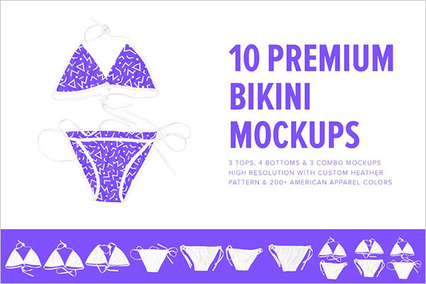 10 Premium Swim Bikini Mockups