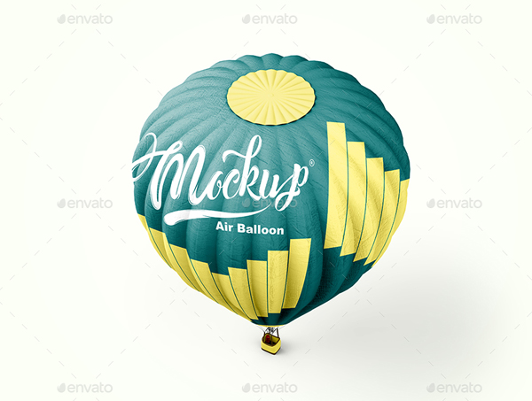 Hot Air Balloon Mockup
