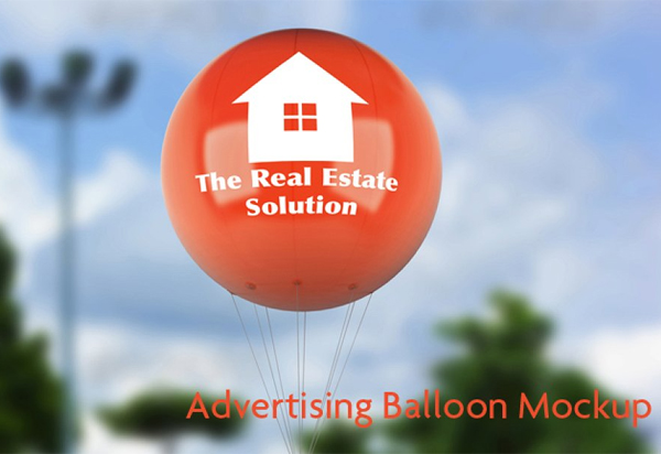 Best Advertising Balloon Mock-Up