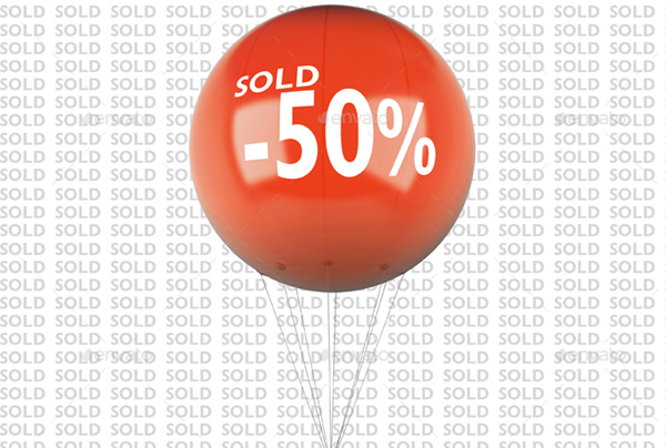 Simple Advertising Balloon Mock-Up