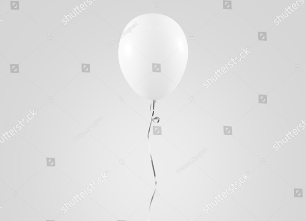 Blank Balloon Mock up