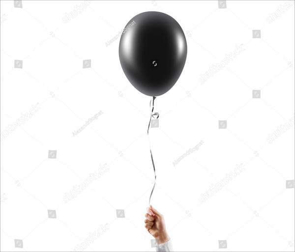 Black Balloon Mock up