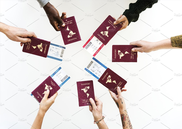 Passports and Tickets Template 