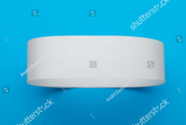 Blank Paper Wristband and Bracelet Mockup