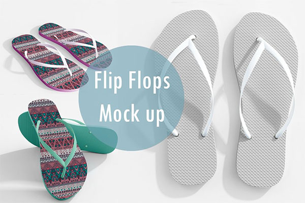 Realistic Flip Flops Mock up