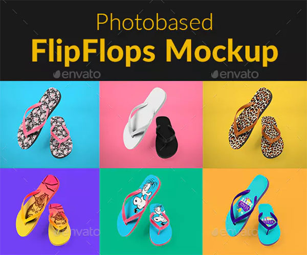 FlipFlops Mockup Design Template