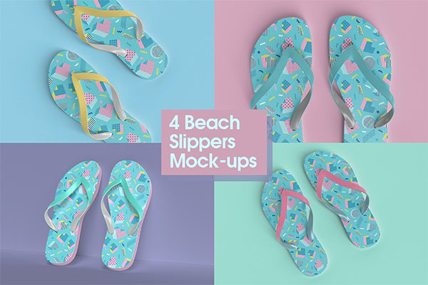 Beach Slippers Mock-up