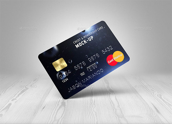 Credit Bank PSD Card Mock-Up