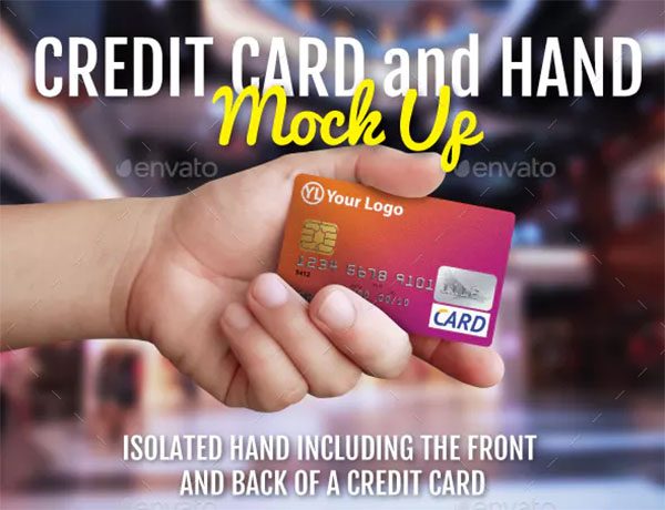 Credit Card and Hand Mockup