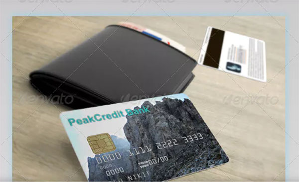 Credit, Debit and Bonus Card Mockup