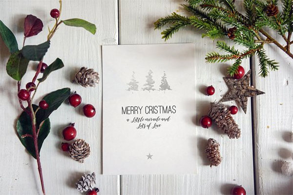 Christmas Greeting Card Mockups