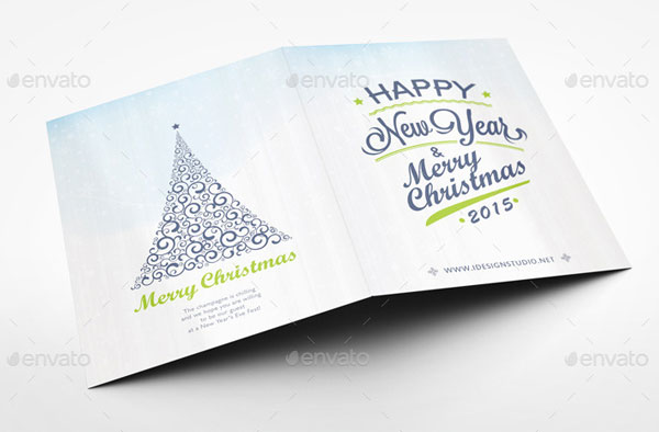 Christmas Invitation and Greeting Card Mockup