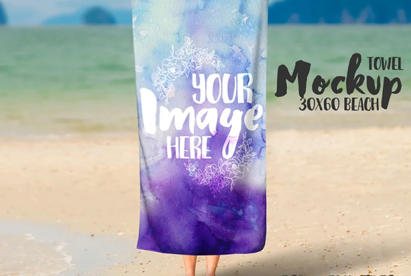 Beach Towel Mockup Set Design