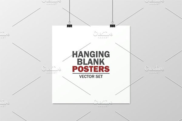 Hanging Blank Posters