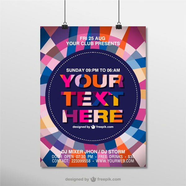 Hanging Free Vector Mock-up