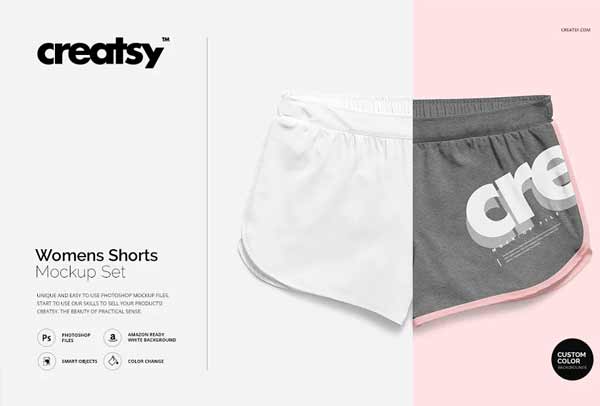 Women's Shorts Mockup Set