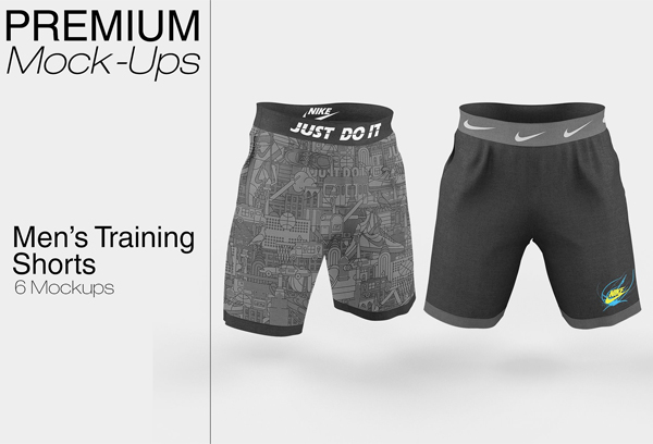 Men's Training Shorts Mockup
