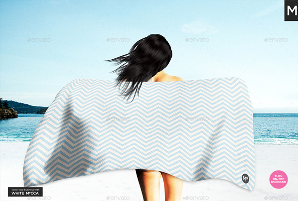 Beach Towel Photoshop Mock-up