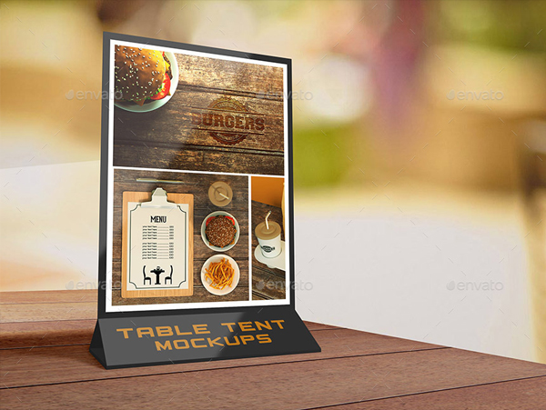 Clean Modern Table Tent Mock-Ups