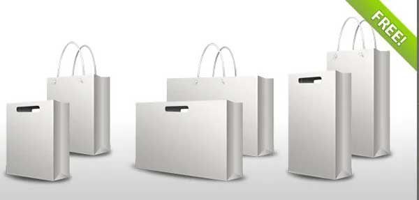 Free PSD Paper Shopping Bag Set