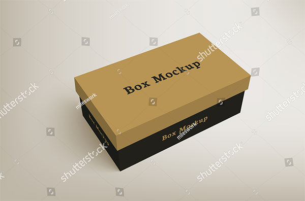 Shoes Product Packaging Mock-up Box