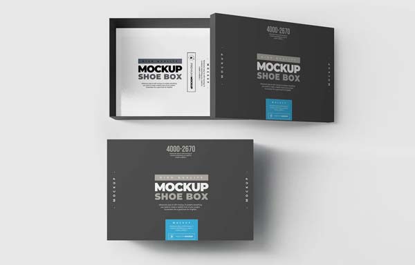 Present Shoe Box Mockup