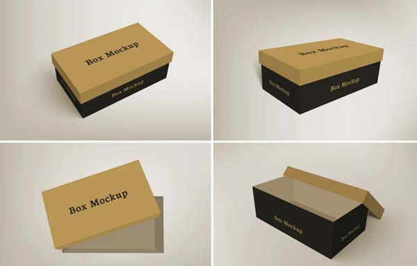 Shoes Packaging Box Mockup