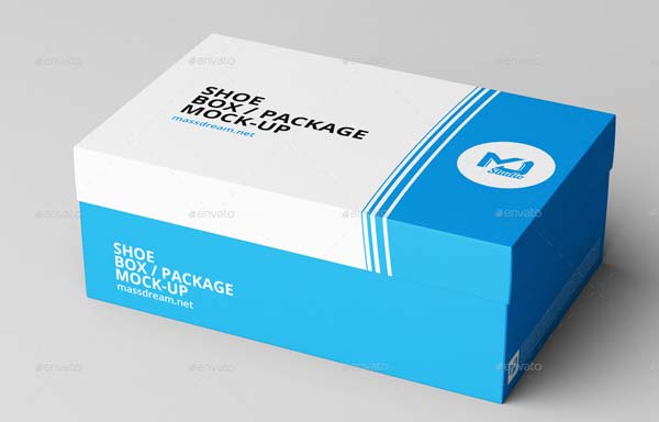 Shoe Box and Package Mockup